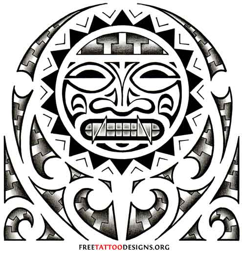 Aztec Picture Design Water Transfer Temporary Tattoo(fake Tattoo) Stickers NO.11021